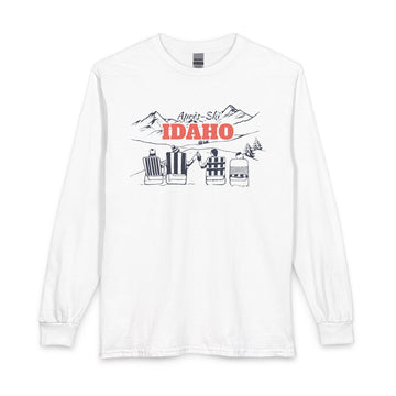 Idaho Après-ski Long Sleeve Shirt - Mountain Retro Skiing - 0