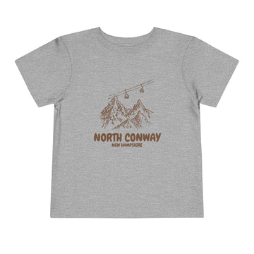 Buy athletic-heather North Conway, New Hampshire Toddler T-Shirt — Vintage Gondola Ski Mountain Tee