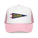 Colorado Pennant Trucker Hat — Retro Flag Foam Cap-3