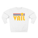 Premium Vail, Colorado Retro Sun Graphic Sweatshirt-2