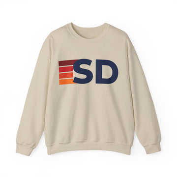 South Dakota Retro Sweatshirt | Retro Stripes South Dakota - 0