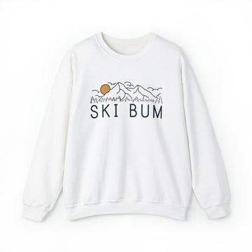 Ski Bum Sweatshirt - Unisex Ski Bum Crewneck Sweatshirt