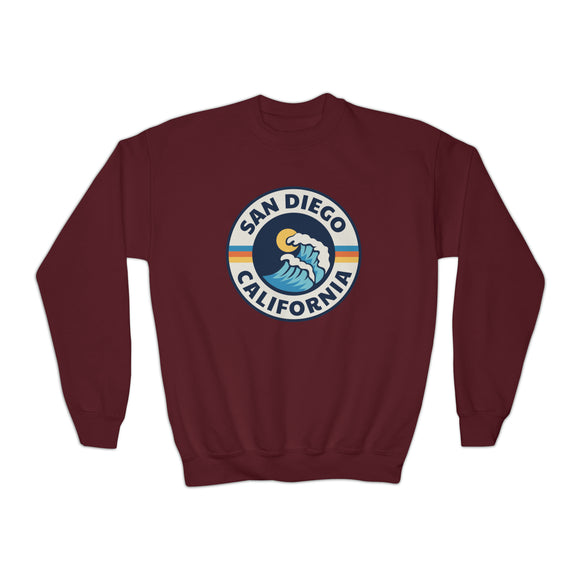San Diego, California Youth Sweatshirt - Unisex Kid's San Diego Crewneck Sweatshirt