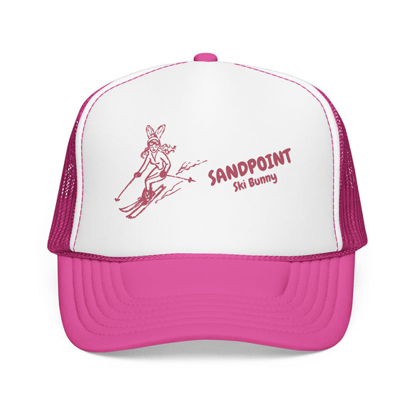 Sandpoint, Idaho Ski Bunny Foam Trucker Hat