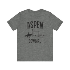 Buy deep-heather Aspen, Colorado Cowgirl Graphic Tee