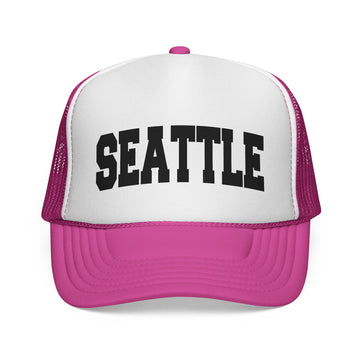 Buy pink Seattle, Washington Collegiate Style Trucker Hat