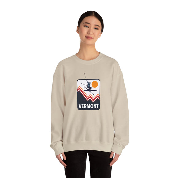Vermont Sweatshirt - Unisex Snow Ski Jump Vermont Sweatshirt