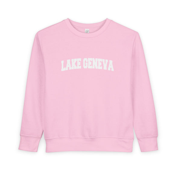 Lake Geneva, Wisconsin Toddler Sweatshirt - Lake Geneva Toddler Crewneck Sweatshirt