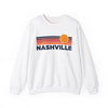 Nashville, Tennessee Sweatshirt Retro Sun Unisex - Nashville Vintage Inspired Warm Pullover Jumper