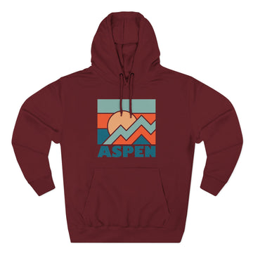 Aspen, Colorado Hoodie - Retro Mountain Unisex Sweatshirt