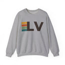 Las Vegas, Nevada LV Retro Stripe Sweatshirt-3