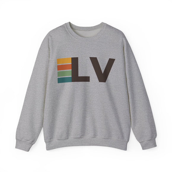 Las Vegas, Nevada LV Retro Stripe Sweatshirt