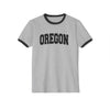 Oregon Cotton Ringer Graphic Tee - Unisex Oregon T Shirt, Vintage Style Tee, Men's/Women's Tee