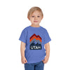 Utah Toddler T-Shirt - Retro Palm Tree Unisex Toddler Utah Shirt