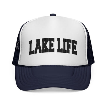 Buy dark-navy Lake Life Retro Collegiate Style Trucker Hat