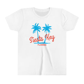 Siesta Key, Florida Youth Shirt - Retro Palm Tree Siesta Key Kid's T-Shirt