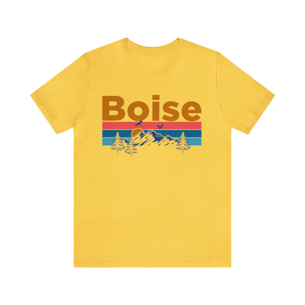 Boise, Idaho Shirt - Mountain Sunset Unisex Boise T-Shirt