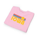 Iowa Toddler Sweatshirt - Retro Sun Iowa Toddler Crewneck Sweatshirt-20