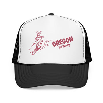 Buy black-white Oregon Ski Bunny Foam Trucker Hat