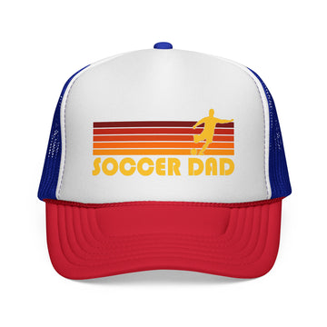 Buy blue-red Soccer Dad Trucker Cap | Trucker Caps