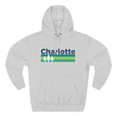 Premium Charlotte, North Carolina Hoodie - Retro Unisex Charlotte Sweatshirt-1