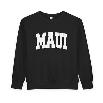 Buy black Maui, Hawaii Sweatshirt - Maui Toddler Crewneck Sweatshirt