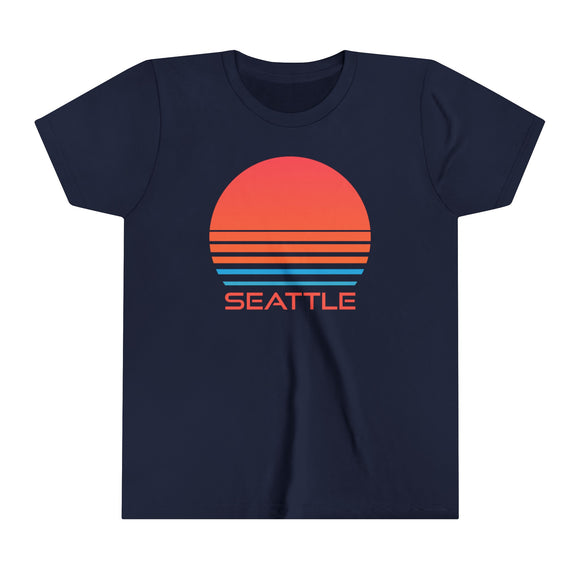 Seattle, Washington Youth Shirt - Retro 80s Seattle Kid's T-Shirt
