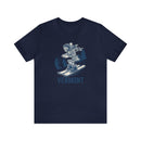 Vermont T-Shirt - Skeleton Skier Unisex Vermont Shirt-6