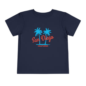 San Diego, California Toddler T-Shirt - Retro Palm Tree Toddler San Diego Shirt