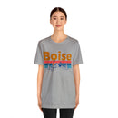 Boise, Idaho Shirt - Mountain Sunset Unisex Boise T-Shirt-23