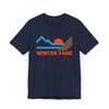 Winter Park, Colorado Retro Mountains Sunset T-Shirt | Vintage Winter Park Tee