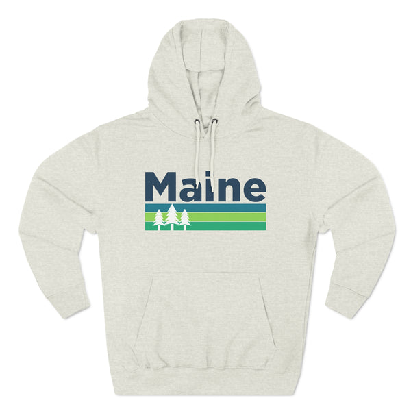 Premium Maine Hoodie - Retro Unisex Sweatshirt