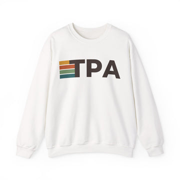 Tampa, Florida TPA Retro Stripe Sweatshirt