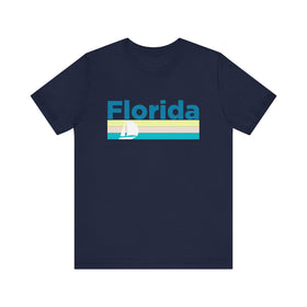 Buy navy Florida T Shirt - Sailboat Graphic Florida Tee