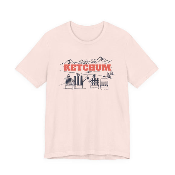 Ketchum, Idaho Après-ski T-Shirt - Vintage Mountain Graphic Tee