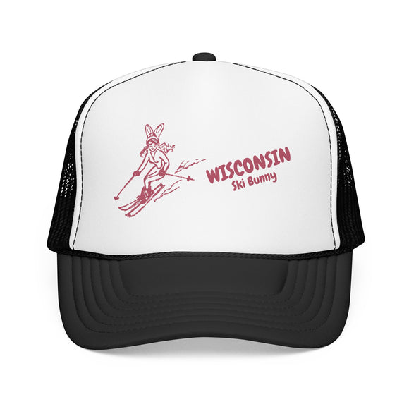 Wisconsin Ski Bunny Foam Trucker Hat