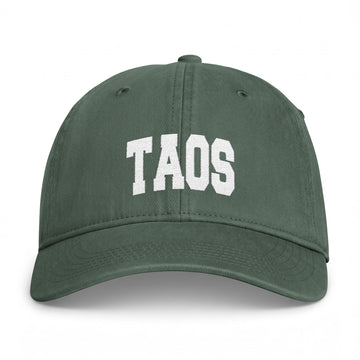 Taos, New Mexico Washed Baseball Cap - Vintage Coastal Comfort Colors