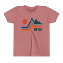 Bend, Oregon Youth Shirt - Retro Mountain Bend Kid's T-Shirt-6