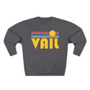 Premium Vail, Colorado Retro Sun Graphic Sweatshirt-1
