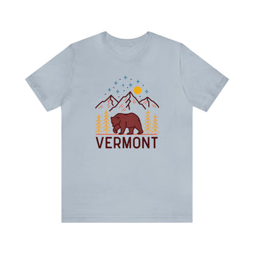 Buy light-blue Vermont T-Shirt - Retro Unisex Vermont Shirt