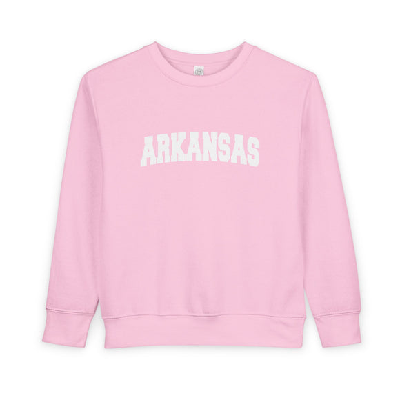 Arkansas Toddler Sweatshirt - Arkansas Toddler Crewneck Sweatshirt