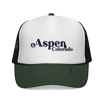 Buy dark-green Aspen, Colorado Retro Trucker Hat