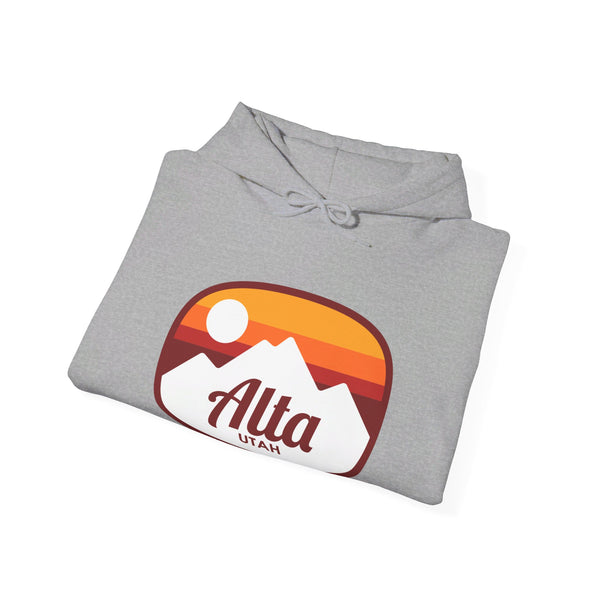 Alta, Utah Hoodie - Retro Ombre Unisex Alta Hoodie Sweatshirt