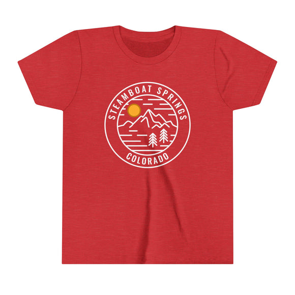 Steamboat, Colorado Youth Shirt - Retro Mountain Steamboat Kid's T-Shirt