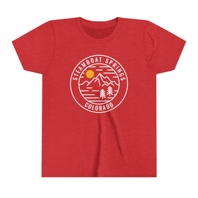 Steamboat, Colorado Youth Shirt - Retro Mountain Steamboat Kid's T-Shirt