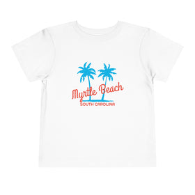 Myrtle Beach, South Carolina Toddler T-Shirt - Retro Palm Tree Toddler Myrtle Beach Shirt