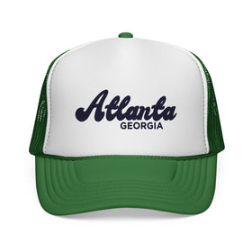 Buy green Atlanta Georgia Trucker Cap | Mesh Hat
