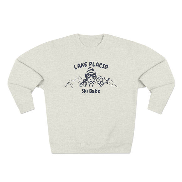 Premium Lake Placid, New York Ski Babe Sweatshirt