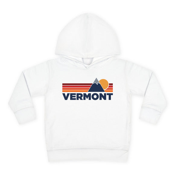 Vermont Toddler Hoodie - Unisex Mountain Pullover Sweatshirt, Kids Hooded Jumper, Vermont Souvenir