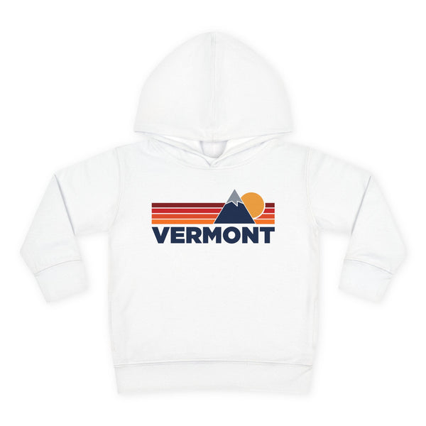 Vermont Toddler Hoodie - Unisex Mountain Pullover Sweatshirt, Kids Hooded Jumper, Vermont Souvenir